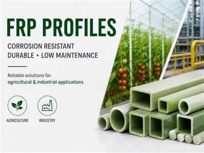 Amplia-aplicaciones de perfiles FRP: adaptación total para la agricultura y la industria